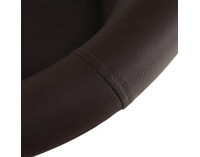 Konferenčné kreslo Cuba - hnedá ekokoža