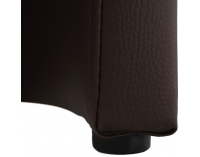 Konferenčné kreslo Cuba - hnedá ekokoža