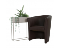 Konferenčné kreslo Cuba - hnedá ekokoža