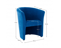 Konferenčné kreslo Cuba - modrá