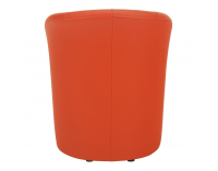 Konferenčné kreslo Cuba - oranžová ekokoža