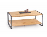 Konferenčný stolík Bavaria - dub zlatý / čierna