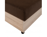 Jednolôžková posteľ (váľanda) s úložným priestorom Konri - dub sonoma / hnedá