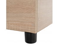 Jednolôžková posteľ (váľanda) s úložným priestorom Konri - dub sonoma / hnedá