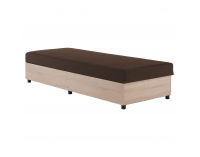 Jednolôžková posteľ (váľanda) s úložným priestorom Konri - dub sonoma / hnedá