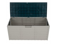 Záhradný úložný box Kortez - sivá / zelená