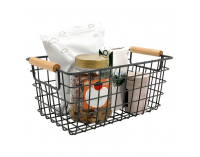 Viacúčelový košík Kosut - čierna