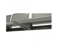 Kovová lavica (3-miestna) do čakární Kulia - strieborná