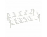 Kovová poschodová posteľ s roštom Jamila 90x200 cm - biela