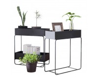 Kovový kvetináč Indize Typ 3 - tmavozelená