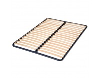 Lamelový rošt Kovový rošt New 429596 160x200 cm - čierna / prírodná