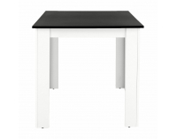 Jedálenský stôl Kraz 120x80 cm - biela / čierna