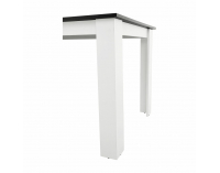 Jedálenský stôl Kraz 120x80 cm - biela / čierna