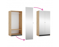 Korpus vešiakovej skrine Kreo 100 - dub artiisan