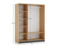 Korpus skrine Kreo 150 - dub artisan