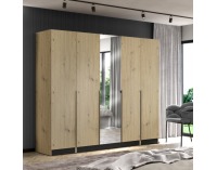 Nízke dvierka so zrkadlom Kreo 50 - dub artisan