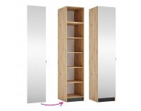 Vysoké dvierka so zrkadlom Kreo 50 - dub artisan