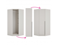 Korpus rohovej skrine Kreo - kašmír