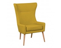 Kreslo (ušiak) Fador - horčicová / buk