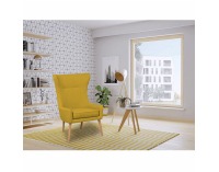 Kreslo (ušiak) Fador - horčicová / buk