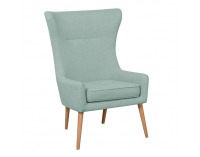 Kreslo (ušiak) Fador - mentolová / buk