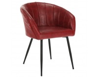 Kreslo Fiora - červená / čierna