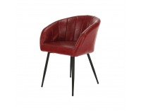 Kreslo Fiora - červená / čierna