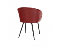 Kreslo Fiora - červená / čierna