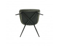 Kreslo Fiora - olivovozelená / čierna