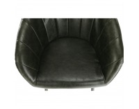 Kreslo Fiora - olivovozelená / čierna