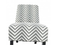 Kreslo Herola - biela / sivá / čierna