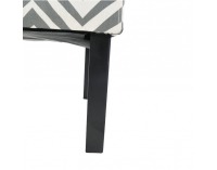 Kreslo Herola - biela / sivá / čierna