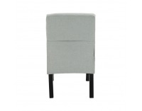 Kreslo Herola - svetlosivá / čierna