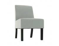 Kreslo Herola - svetlosivá / čierna