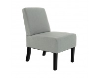 Kreslo Herola - svetlosivá / čierna