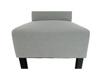 Kreslo Herola - svetlosivá / čierna