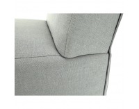 Kreslo Herola - svetlosivá / čierna