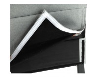 Kreslo Herola - svetlosivá / čierna