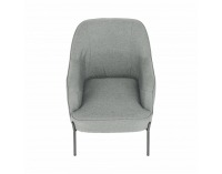 Kreslo Matir - sivá / čierna