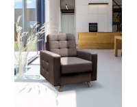 Kreslo Medlin - hnedá / wenge