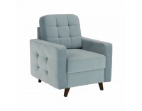 Kreslo Medlin - mentolová / orech