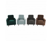 Kreslo Medlin - mentolová / orech