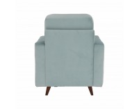 Kreslo Medlin - mentolová / orech