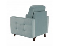 Kreslo Medlin - mentolová / orech