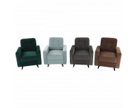 Kreslo Medlin - sivá / wenge