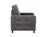 Kreslo Medlin - sivá / wenge