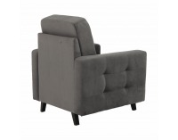 Kreslo Medlin - sivá / wenge