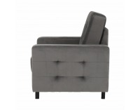 Kreslo Medlin - sivá / wenge