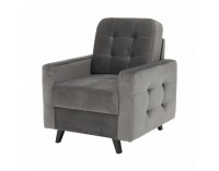 Kreslo Medlin - sivá / wenge