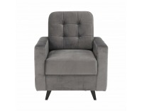 Kreslo Medlin - sivá / wenge